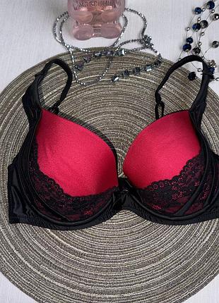 Атласний бюстгальтер з мереживом  boux avenue  push-up 65b
