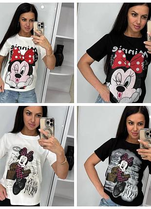 Футболка микки камни, стразы