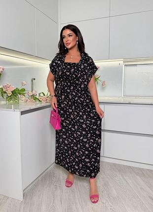 Женский легкий костюм платье и блузка до 58 размера