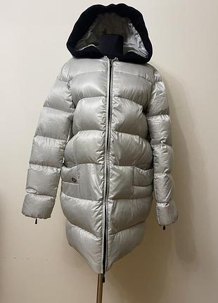 Жіночий пуховик італійського бренду manila grace 44 розміру