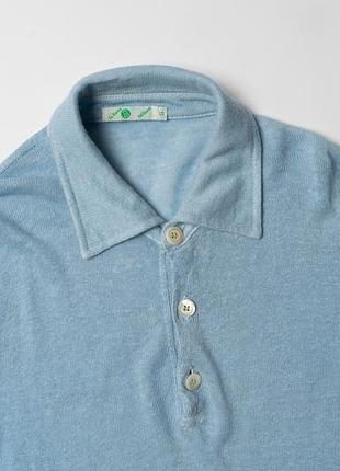 La rana milano linen long sleeve polo [kmh016308]