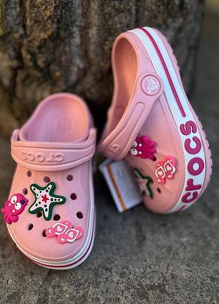 Детские кроксы сабо crocs bayaband kids crocs crocs crocs bayaband kids розовые