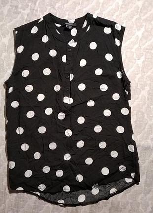 Блузка з віскози в горох