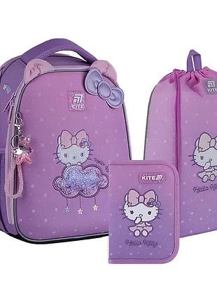 Набір kite рюкзак + пенал + сумка для взуття set_hk25-555s hello kitty