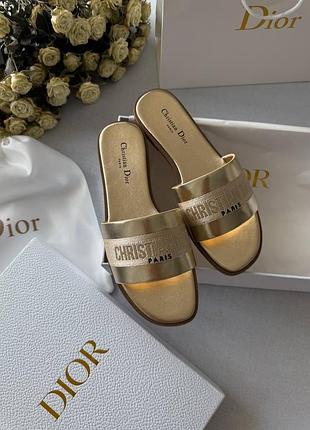 Шльопанці d1оr dway slippers gold