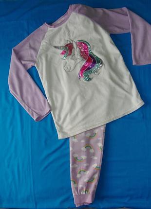 Флисовый костюм радуга на 11-12 лет