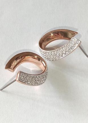 Серьги swarovski сваровски оригинал маркированные