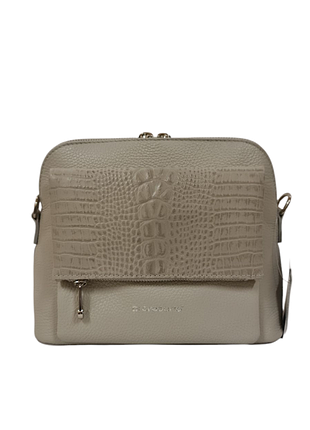 Итальянская сумка фирмы di gregorio италия кожа серая