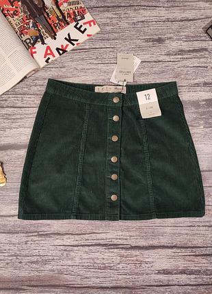 Вельветова жіноча спідниця