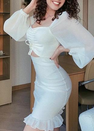 Біла сукня el milas brand luana