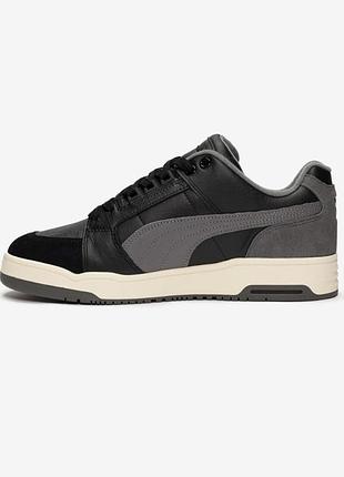 Оригінальні puma slipstream lo retro lace up sneakers black 384692-04