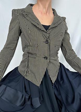 Miss sixty вінтажний піджак в смужку y2k