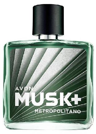Avon туалетна вода musk metropolitano, 75 мл