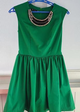 Платье зеленый размер s