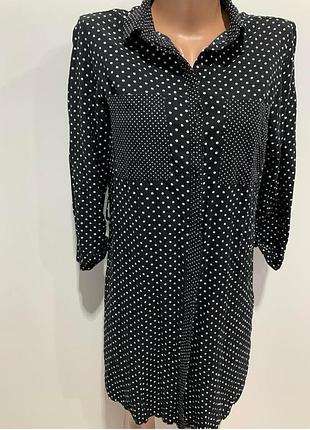 Брендовое легкое платице рубашка 36р. распродажа!o6