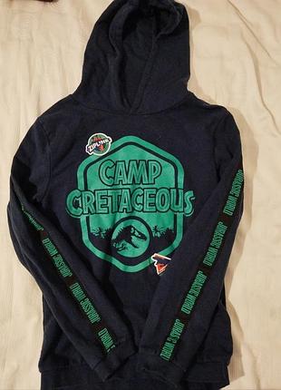 Толстовка с капюшоном лагерь меловых динозавров