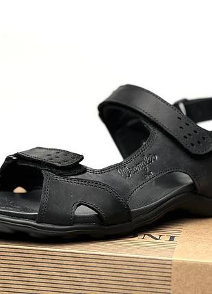 Сандалії чоловічі шкіряні wrangler black