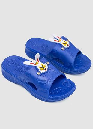 Шльопанці дитячі гумові, колір синій, 243r011