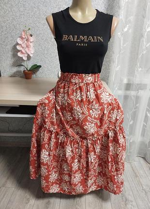 Женская длинная юбка из коттона george.