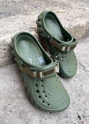 Crocs echo clog army green чоловічі крокси