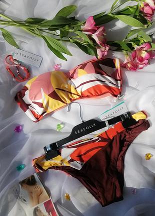 Роздільний купальник з чашками дорогого бренду seafolly cutcopy