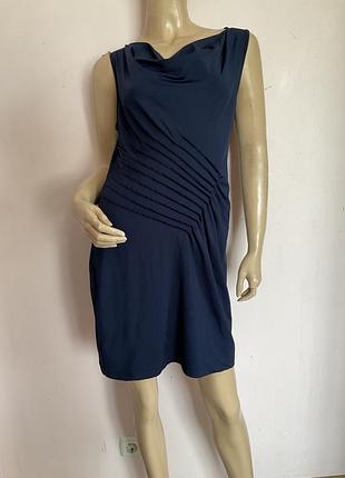 Коктальное темно синее платье/ s- m/ brend class
