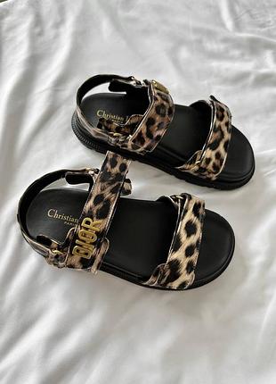 Сандалі d1or sandals “leopard black”