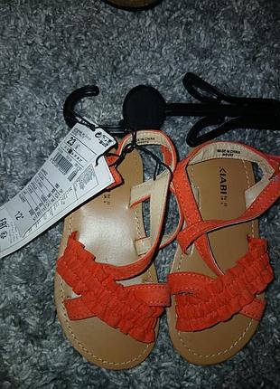 Босоніжки дитячі нові kiabi розмір 23 - 14.5см