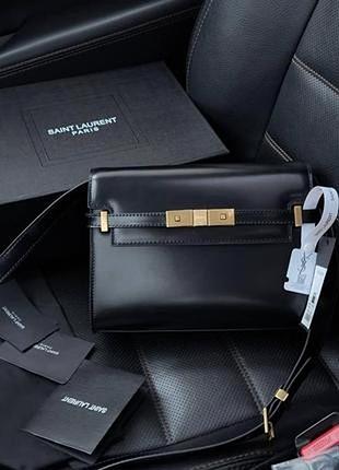 Сумка manhattan під бренд чорна 27х19х9