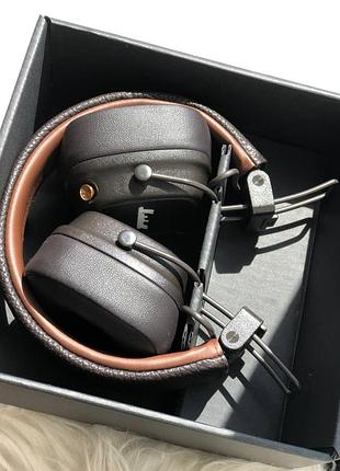 Наушники marshall major 4. новые, беспроводные. цвет коричневый