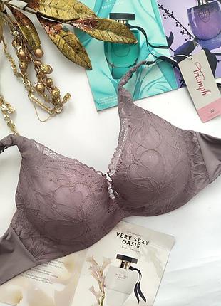 Triumph body make up illusion lace bra 34c 75c бюстгальтер