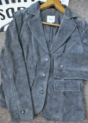 Пиджак натуральный замш