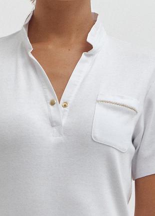 Devernois футболка блуза базова поло жіноча