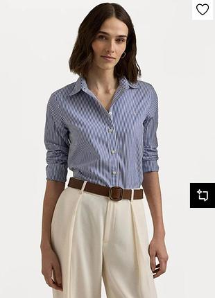 Бавовняна сорочка в смужки ralph lauren