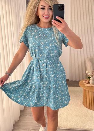 Платье с пояском