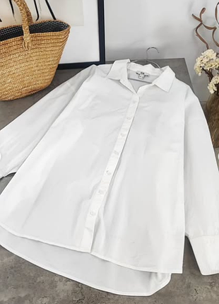 Біла базова бавовняна сорочка c&a