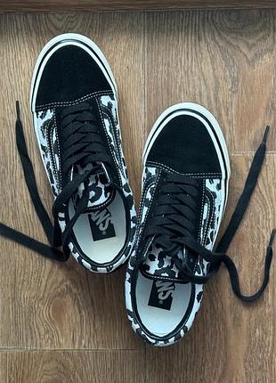 Низкие кеды оригинал vans размер 38 унисекс леопард