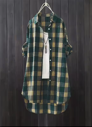 Рубашка женская в клетку