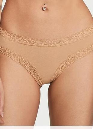 Трусики чики бежевые victoria's secret 🎀2 фото