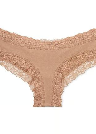 Трусики чики бежевые victoria's secret 🎀1 фото