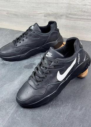Чоловічі демісезонні шкіряні кросівки nike 57056