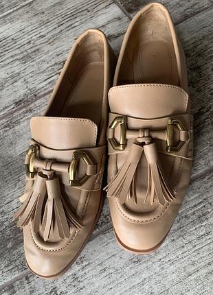 Туфли кожаные женские