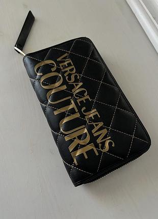 Жіночій чорний гаманець versace оригінал