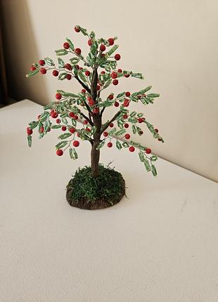 Дерево из бисера, ручная работа