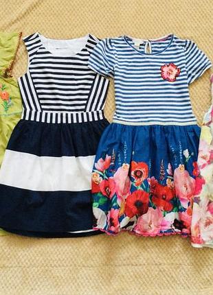 9-10 рок. брендовые платья. дорогие фирмы. mayoral. monsoon. вышивка. яркий принт. состояние новых, следи