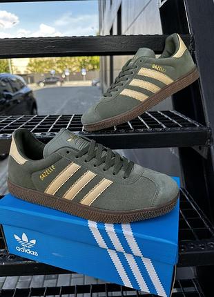 Кеды женские хаки кожа и замша вьетнам