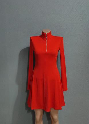 Платье короткое с клиньями zara