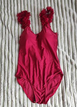 Бордовый купальник