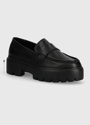 Шкіряні чорні лофери marc o'polo
