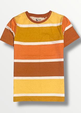 Tu футболка в полоску из чистого хлопка
